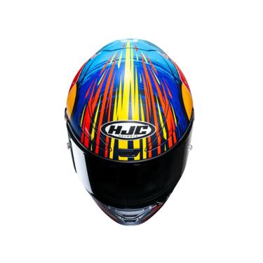 Imagem de Capacete Hjc Rpha 1 Red Bull Jerez Azul Vermelho Amarelo 56