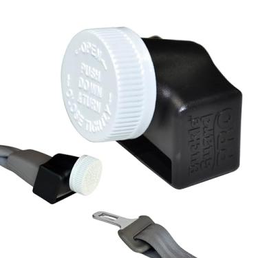 Imagem de Buckle Guard Capa de botão de cinto de segurança PRO - ajuda a manter as crianças e passageiros deficientes com segurança afivelados! Detém dedos curiosos e acidentalmente desafivelam cintos de
