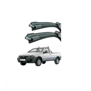 Imagem de Par Palhetas Automotiva Limpadores Para-brisa Fiat Strada 96/2011 - NA