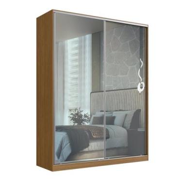 Imagem de Guarda-roupa Solteiro com Espelho 2 Portas de Correr Rc2003 - Emovell