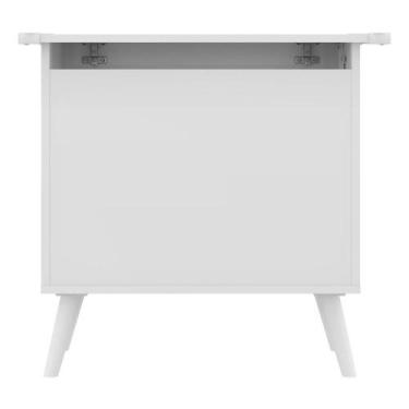 Imagem de Baú Organizador Caixa de Brinquedos Retrô Multimóveis Branco - MULTIMO