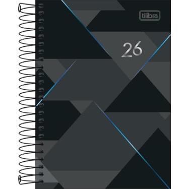 Imagem de Agenda Executiva Espiral Diária 12,9x18,7cm Spot 2026 Tilibra (Preto e Azul)