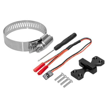 Imagem de JWQFBC Base Dissipadora de Calor para Ventoinha de Motor RC, 30 Mm X 30 Mm (1,18 Pol X 1,18 Pol), Substitui Componentes de Dissipação de Calor de Motores RC, Preto