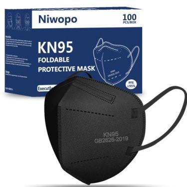 Imagem de Máscara facial NIWOPO KN95, pacote com 100 unidades, embalada individu