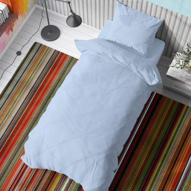 Imagem de Capa Duvet Percal para Edredom Solteiro 180x240cm c/ Zíper - Azul - FA
