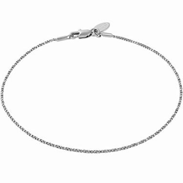 Imagem de LIFETIME JEWELRY Tornozeleira de corrente torcida para mulheres e homens, banhado a ouro real 24k, Small, Medium, Large, Metal, Não aplicável
