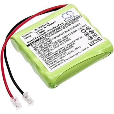 Imagem de 700mAh Telefone sem fio Bateria de substituição, Compatível com AAA x 4