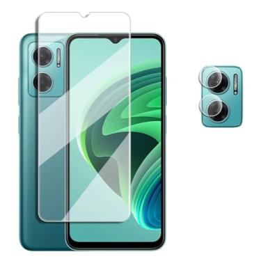 Imagem de Para Redmi 10 10C 9 9C 9A 9T, 4 em 1 Vidro Temperado Cola Completa Protetor de Tela Lente Filme 6,58 polegadas