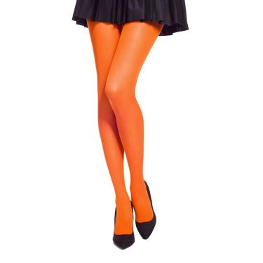 Imagem de Meia Calça Neon Fio 40 Brilha Luz Negra - Festa Fantasia Halloween Carnaval Bloquinho