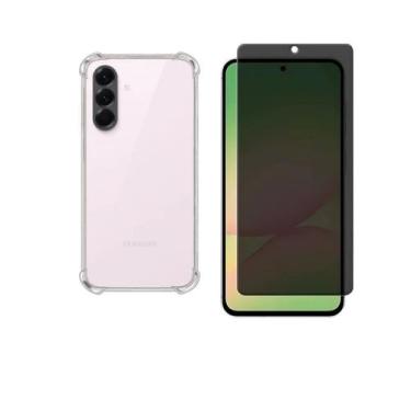 Imagem de Capa Capinha Case Proteção Anti Impacto Película 3D Anti Spy Samsung G