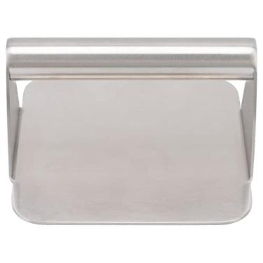 Imagem de aqxreight Esmagador de Hambúrguer de Nível Profissional, Prensa de Hambúrguer de Aço Inoxidável 304 de Qualidade Alimentar, Prensa de Grelha Antiaderente Com Alça Confortável,