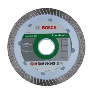 Imagem de Disco De Corte Diamantado Turbo Bosch 105mm – Preciso E Durável, Ideal Para Porcelanato...