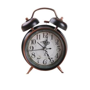 Imagem de Despertador Vintage Twin Bell com luz de fundo, som alto - yiweisai