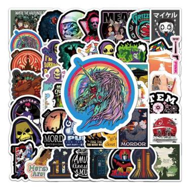 Imagem de Pacote de adesivos em vinil estético de grafite em estilo retrô - Yiwe