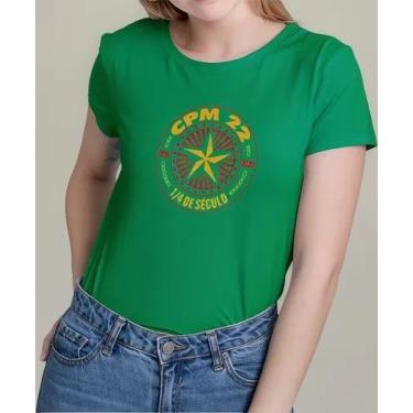 Imagem de Camiseta Camisa Algodão Feminina Masculina Adulto Banda de Rock CPM 22