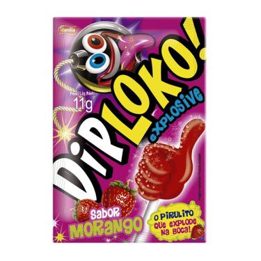Imagem de Pirulito Dip Loko Explosive Sabor Morango 11g