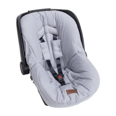 Imagem de Capa de Bebê Conforto C/ Protetor De Cinto 100% Algodão - 03 Peças - 0