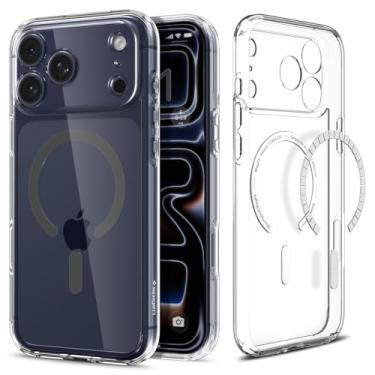 Imagem de Capa Spigen para iPhone 17 Pro, Ultra Híbrida [MagFit] Projetada para Apple iPhone 17 Pro - Grafite Transparente