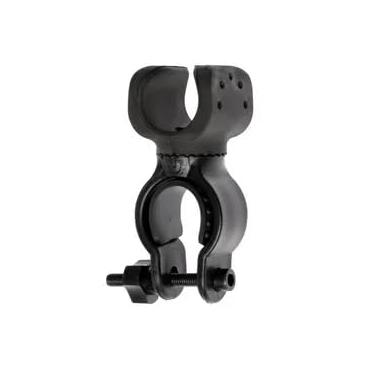Imagem de 2 peças de suporte de lanterna de bicicleta, rotação de 360 graus, grampo de borracha antiderrapante preto