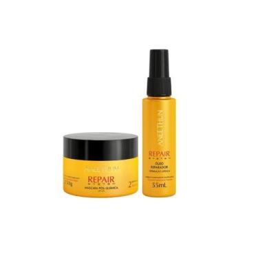 Imagem de Kit aneethun pos-quimica repair system mascara, oleo 55ml