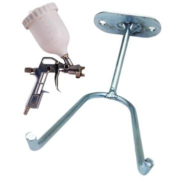 Imagem de Organizador De Pistola De Pintura,Gancho Fixo Para Montagem Em Ferro | Apoio Para Pistola De Pulverização De Tinta | Para Organização E Armazenamento Em Parede, Garagem