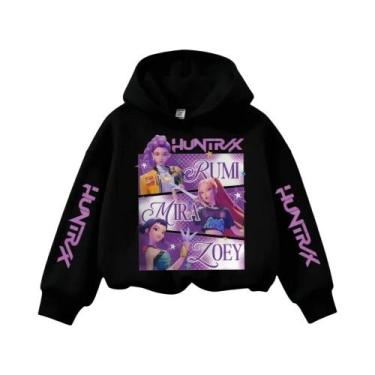 Imagem de Moletom Teenage KPop Demon Hunters Y2K De Manga Comprida, Roupa Casual