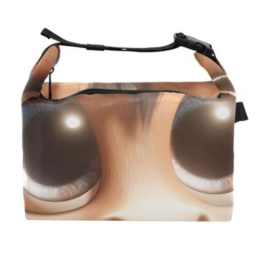 Imagem de TSENQUE Lancheira feminina com desenho animado de cavalo de burro, reutilizável, lancheira para trabalho, floral, bolsa térmica para adultos