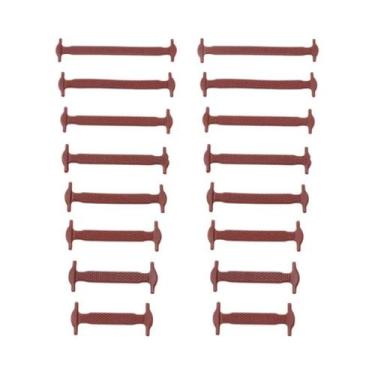 Imagem de Cadarços De Silicone Elástico 16 Peças Cadarços Rápidos E Práticos Par