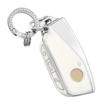 Imagem de Caixa de chave de TPU inteligente sem chave com porta-chaves compatível com BMW Energy i7/XM/IX/X7 G07/U11/7 Series G70/G09, acessórios para chaves automotivas