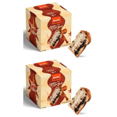 Imagem de Panetone Gato Mia Duo 570g Kit 2 Brasil Cacau Recheio Cremoso