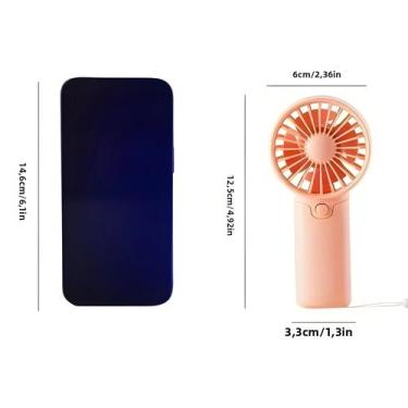 Imagem de Ventilador Portátil Mini Leve Para Escritório E Viagens Exige Pilhas A