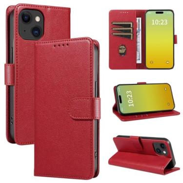 Imagem de Capa carteira para iPhone 17/17 Pro/Pro Max/iPhone 16 Pro Max [porta-cartão/compartimentos para dinheiro] [Suporte] Capa protetora magnética de couro premium à prova de choque capa flip para celular