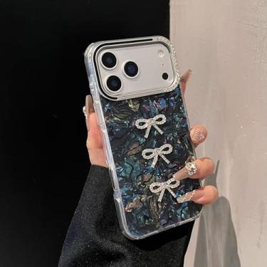 Imagem de HTVJFXCapa de luxo com laço Aurora em acrílico a laser para iPhone 16 Pro (Para iPhone 16 Pro/MYCBHEI)