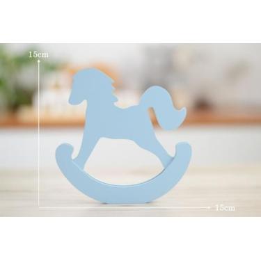 Imagem de Aplique Cavalo Decoração Maternidade Quarto Infantil Tema Fazenda Meni