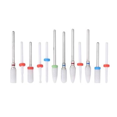 Imagem de Cocoarm 12pcs Bits de Perfuração de Unhas de Cerâmica de Cerâmica Bits de Perfuração de Unhas de Definir Pequenos de Broca de Broca de de Projeto de Trânsito de