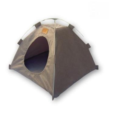 Imagem de Cabana Toca Pet para Cães e Gatos Cama Tenda Confortável Pequeno Porte(Suede Bege)