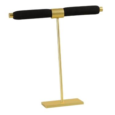 Imagem de UGPLM Suporte para Anéis, Expositor de Joias com Base Metálica Estável, Versátil para Relógios, Colares e Pulseiras, Ideal para Exposição em Balcão, Preto