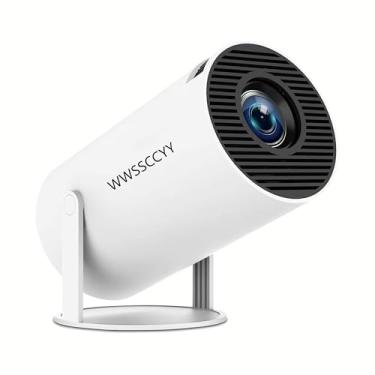 Imagem de Mini projetor, decodificação 4K, resolução 1080p, compatível com smartphones, laptops, tablets e dispositivos de home theater, equipado com Bluetooth 5.0 e Wi-Fi 6, funciona no sistema Android 11.0