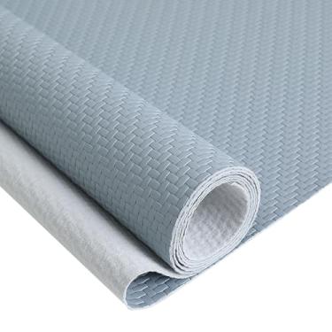 Imagem de Tecido de vinil marinho, estofamento de couro sintético, assentos de carro, sofás e cadeiras (azul misto, pré-cortado 183 x 137 cm)