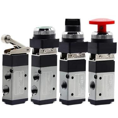 Imagem de MV-08 MV-09 MV-10 MV-10A MV-32-08/09/10 Válvula mecânica pneumática de duas posições cinco vias válvula manual de três posições (cor: MV-32-10)