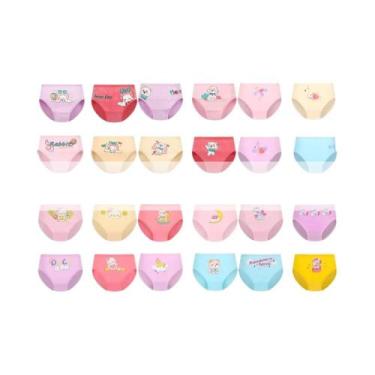 Imagem de Conjunto De Calcinhas De Algodão Com Estampa De Unicórnio Para Meninas