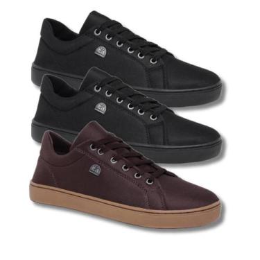Imagem de Kit 3 Tênis Masculino Casual Ultra Confortável e Resistente - Bless Ac