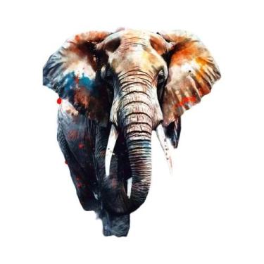 Imagem de Mosaico De Strass Leopardo E Leão Com Efeito Diamante, Decoração De Pa