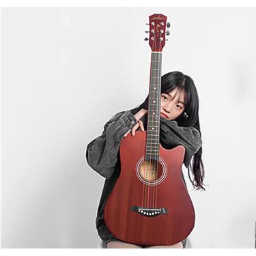 Imagem de Guitarra especial para iniciantes para meninos e meninas, placa única, 96 cm A (A)