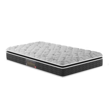 Imagem de Colchão Solteiro Espuma D33 Active Premium Extra Firme Pillow Top (88x188x24) - Pelmex