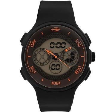 Imagem de Relógio Mormaii Action Masculino Anadigi Preto Mo160829ae-8l