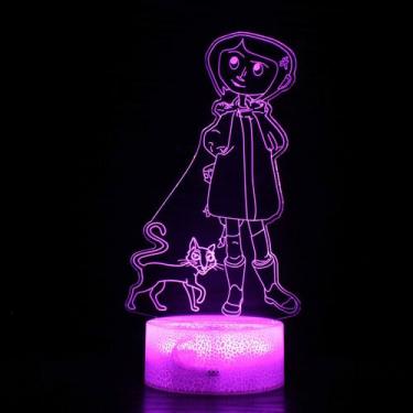 Imagem de Candeeiro de mesa Cartoon Anime 3D Lâmpada visual LED de Natal - taiyu