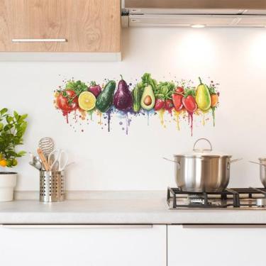 Imagem de Adesivos de parede Creative Fruit and Vegetable Kitchen 30x90cm - yiwe