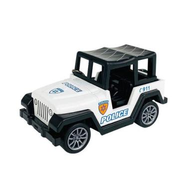 Imagem de Chaveiro Mini Police Jeep Creative Alloy Police Car Chaveiro - Yiweisa
