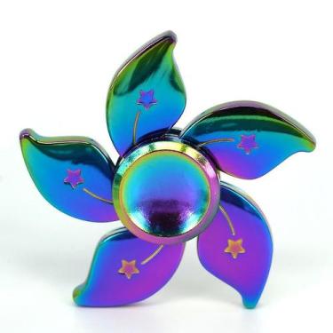 Imagem de Hand Spinner Bauhinia Creative Rainbow Metal Bear Design - Gloome Stor